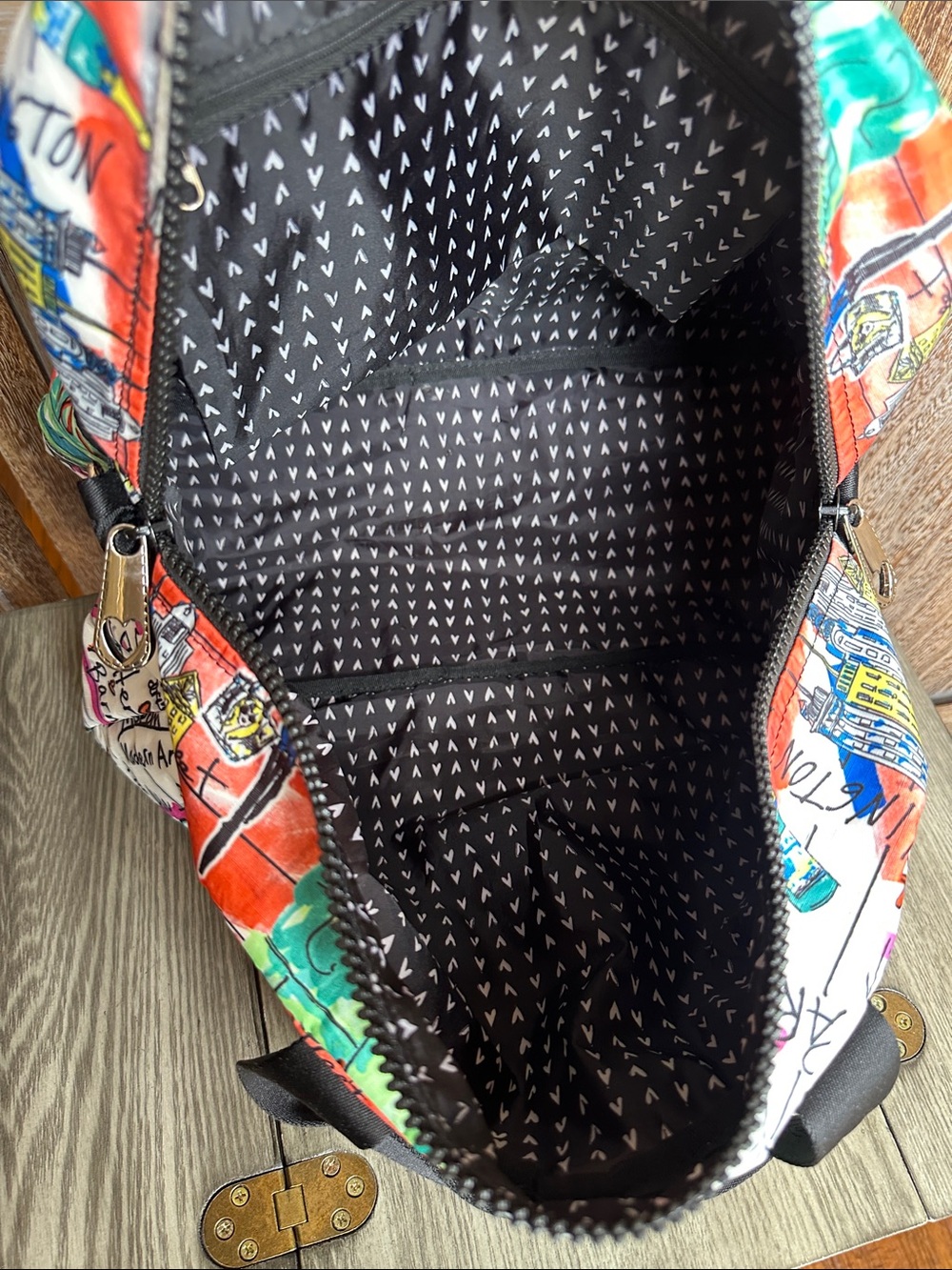 Brighton New York Jetsetter Weekender Travel Duffle Tote Bag - Picture 13 of 16